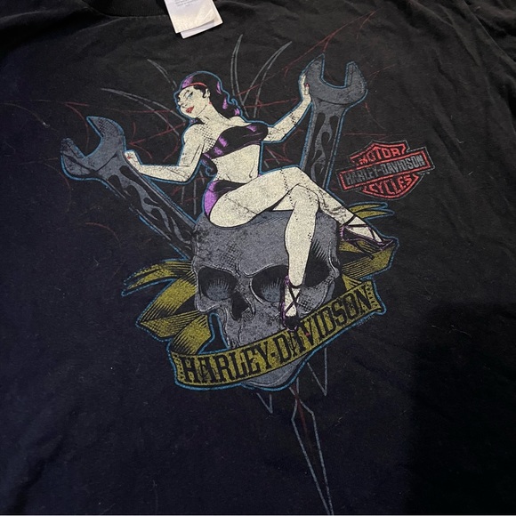 Y2K HARLEY-DAVIDSON L/S Tシャツ イーグル ギャル Y2K HARLEY-DAVIDSON L/S Tシャツ イーグル ギャル トップス